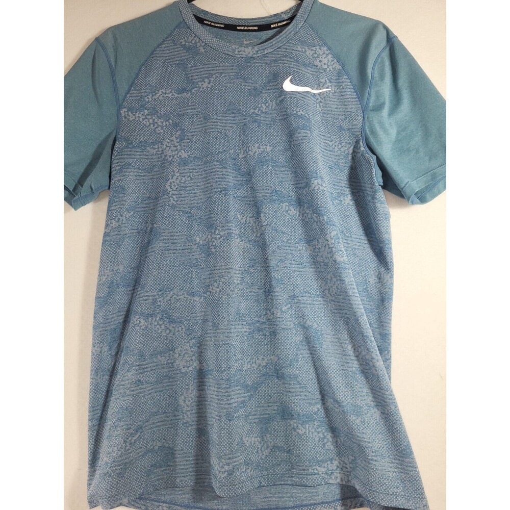 Nike Blue T-Shirt Mens Size S Short Sleeve Performance Athletic Dri-Fit